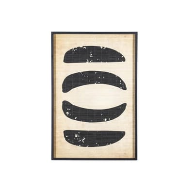 Wanddecoratie Kyoto small - zwart | BY-BOO - set van 2