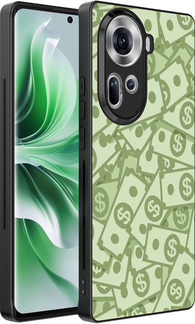 Smartphonica Telefoonhoesje Geschikt voor Oppo Reno 11 met Geld Opdruk - TPU Backcover Case With Money Design geschikt voor Oppo Reno 11