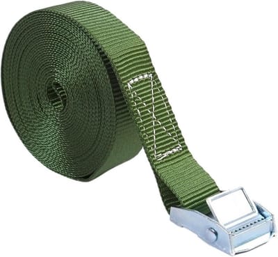 Spanbanden met Ratel - Sterke Spanbanden - Lading Vastzetten - Roestvrijstalen Gesp - 2 Meter - Groen