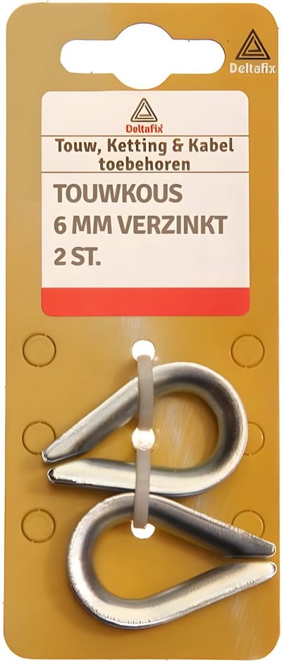 Deltafix - Touwkous 6mm verz 2st
