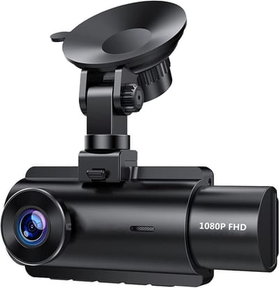 Auto Dashcam - Rijcamera Video - Veiligheid Onderweg - 3 Kanaals Opname - 3 inch Display - Zwart
