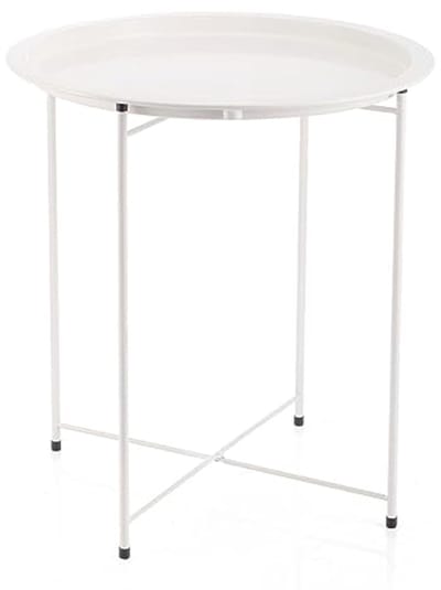 Stijlvolle Bijzettafel van Staal - 46,80 x 46,80 x 50,20 cm