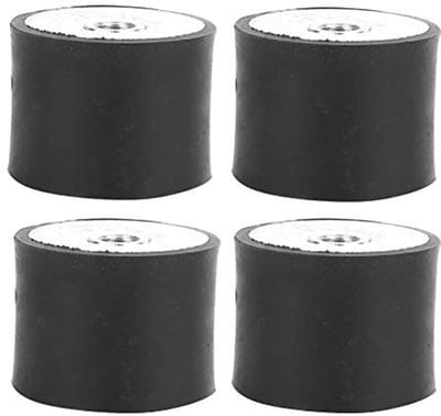 ZEYNOMAX- Antitrillingisolatiebeugel - 4 Stuks - Rubberen Demper - Cilindrische Isolator - M10 - Hoge Kwaliteit