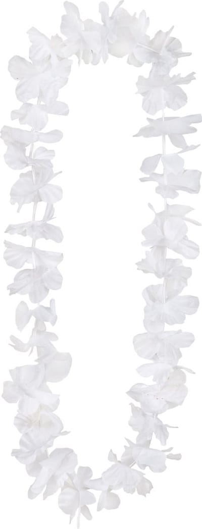 Boland - Hawaïkrans Ohana wit Wit - Volwassenen - Unisex - - Hawaii - Themafeest - Strandfeest - Carnaval