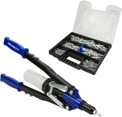Hefboomklinknageltang Set met Aluminium Klinknagels 3,2-6,4 mm