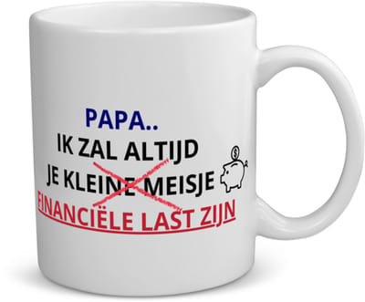 Akyol - papa cadeau koffiemok - theemok - Papa - verjaardag papa - vader cadeau - vader - vader cadeautjes - vaderdag cadeau - vader cadeautjes verjaardag - liefste papa - papa - leuk kado om te geven - 350 ML inhoud