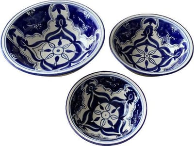 Salade set 3 delig Blue Fond | BLF.SK.3D | Dishes & Deco