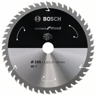 Bosch Accessories Bosch Power Tools 2608837687 Hardmetaal-cirkelzaagblad 165 x 20 mm Aantal tanden: 48 1 stuk(s)