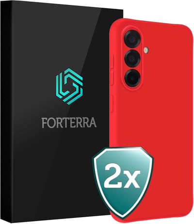 Hoesje 2 Stuks - Geschikt voor Samsung Galaxy A36 - Sterk & Shockproof - Back Cover - Case Siliconen - Telefoon Hoes - Rood