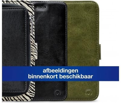 Mobilize Bookcase hoesje geschikt voor Samsung Galaxy A22 5G - Effen Zwart - Kunstleer