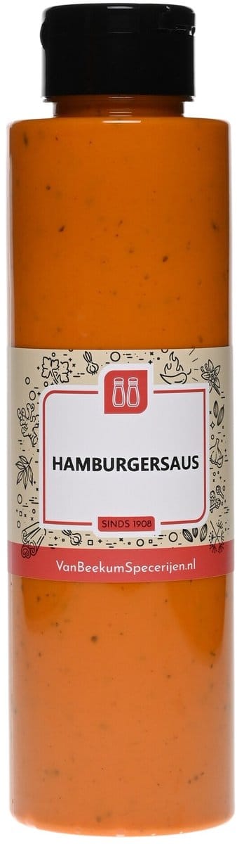 Van Beekum Specerijen - Hamburgersaus - Knijpfles 250 ml