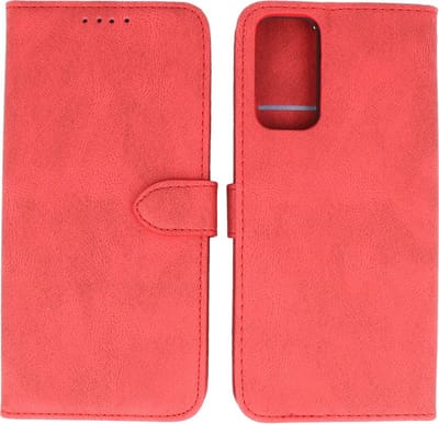 Hoesje Geschikt voor Samsung Galaxy S20 FE - Portemonnee Book Case - Kaarthouder & Magneetlipje - Kunstleer - Rood