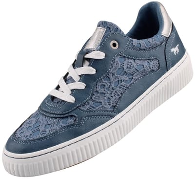 Mustang dames sneaker blauw