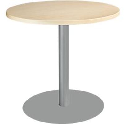 Schäfer Shop  Select Ronde tafel met ronde schotelvoet, Ø 800 x H 717 mm, Ø 800 x H 717 mm, esdoorn