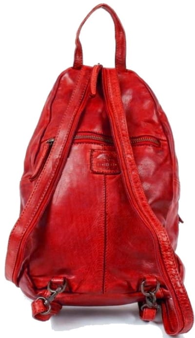 Bear Design Joy Rugzak CL 36413 (Cow-Lavato leren rugzak) - Rood