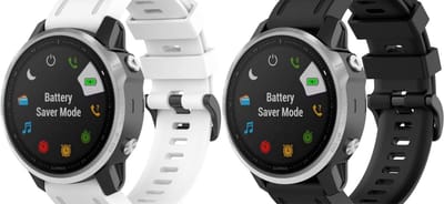 Strap-it Bundel van 2 bandjes geschikt voor Garmin Fenix 9 (43mm) / 9 Pro (43mm) 8 - 43mm / Fenix 7s (Pro - Solar - Sapphire Solar) / Fenix 6s (Pro - Sapphire) / Fenix 5s (Plus - Sapphire) / Epix Pro (Gen 2) 42mm / Instinct 2s - E - Zwart Wit