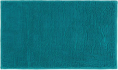 Badmat, 45 x 75 cm, microvezel, effen, sweety blue/smaragd