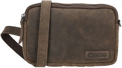 Enrico Benetti Genua Leren Crossbodytas - Dames Schoudertasje van Leer - Bruin