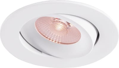Thorgeon LED Downlight 10W/800Lm (vervangt 50W halogeen spot) instelbaar in 3 kleuren wit licht: 3000K/4000K/5700K 800Lm 45° CRI 90 Flicker-Free Gatmaat 83-88mm (inclusief externe dimbare led driver) kleur wit: RAL9003