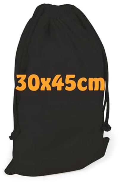 Katoenen tas met trekkoord | Duurzaam en Zero Waste | 30 x 45 cm | Perfecte Groentetas of Lunchzak