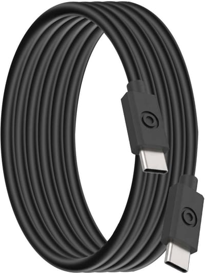 Bigben Connected, USB-C naar USB-C Oplaadkabel 3A - 1.2m, Zwart