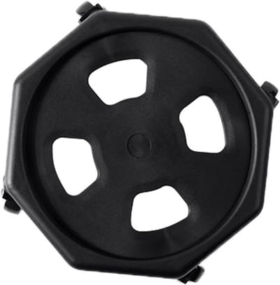 Buikspierroller - Core trainer - Kracht opbouwen - Ergonomische handgrepen - 30x30x11 cm - Zwart