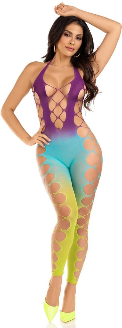 Body zonder voeten met nep veters ombre vrouw Leg Avenue