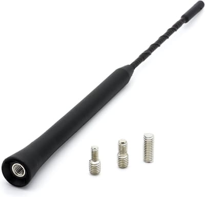 Dakantenne Auto - Korte Antenne - Radio Ontvangst - Glasvezel Constructie - 23cm Lengte - Zwart