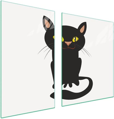 TMK ArtDeko - Glas Snijplank en Beschermplaat - Kot - 100x52cm - Hittebestendig
