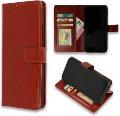 HB Hoesje Geschikt voor Nokia 1.4 - Bruin - Portemonnee Book Case met Pasjeshouder en Magneetlipje