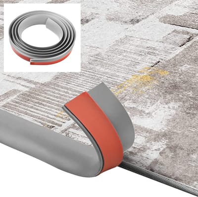 Zelfklevende PVC Overgangsstrip voor Laminaat en Vinyl - 35mm Breed en Grijs