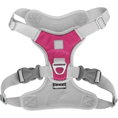 Huisdier Tuigje Vest Reflecterende Streep Harnas Verstelbaar Oxford Stof Kat Hond Buiten Wandelen Grijs L L(for 6.5-9kg) roze