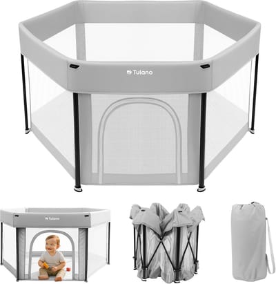 Opvouwbare Reisbox voor Baby's en Peuters 125x66 cm Veilig en Compact