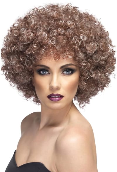 Smiffy's Afro pruik - beige haar - krullen - seventies - carnaval - volwassenen