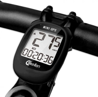 Meilan Mini GPS Fietscomputer M3 - oplaadbaar - 1.6 inch LCD scherm - zwart