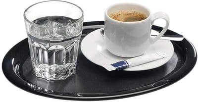 APS Dienblad - Fastfood Dienblad - Melamine - Zwart - 26 x 20 cm - Vaatwasserbestendig