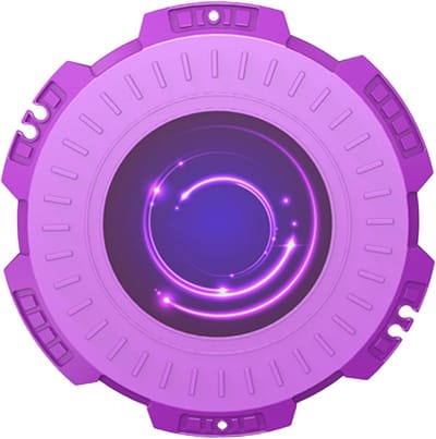 Buikdraaischijf - Taille trainer - Figuurvorming thuis - Stille draaibeweging - 28 cm diameter - Lila