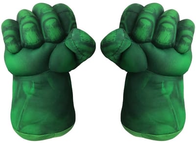 Pluche Vuist Handschoenen - Kostuum Accessoires - Themafeesten - Met Interne Handgrepen - 28cm Lengte - Groen