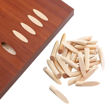 50 Stuks Massief Houten Pocket Hole Stoppers voor Houtbewerking en DIY Projecten, Geschikt voor Pocket Hole Boormachines