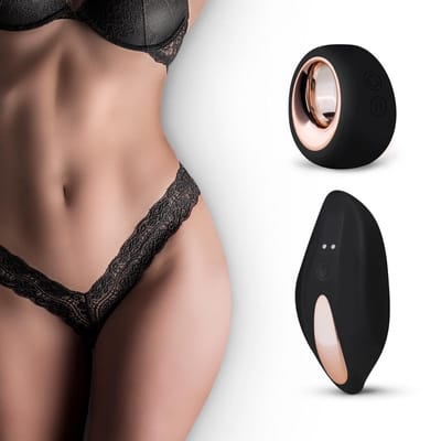 Pantyrebel Vibrerende String - Vibrators voor Vrouwen met String - Slip Vibrator met Afstandsbediening en 12 Vibratiestanden - Koppeltoy - Sex Toys voor Vrouwen - Zwart