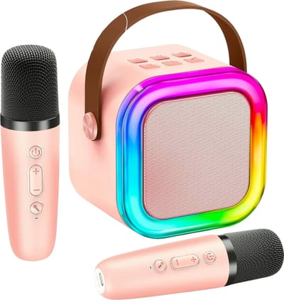 Jojoy - Karaokeset - Karaoke Set met 2 Microfoons - Bluetooth Speaker - Karaoke set Voor Volwassenen en Kinderen - KIDOKE
