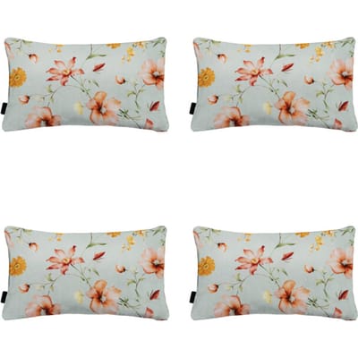 Madison - Sierkussen Florina orange - Ca. 30x50 cm - Set van 4