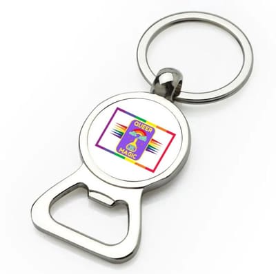 Akyol - lgbtq cadeau - flesopener - Lgbt - queer - lgbtq cadeau - met opdruk - lgbt - pride month - lgbtq vlag - gay pride - met tekst - opdruk - leuke pride spullen - verjaardag - cadeau - gift - 9 bij 3 cm