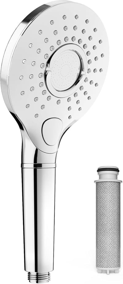 3 straalsoorten Massage Spa krachtige hoge druk Hand Held Douchekop - chroom.