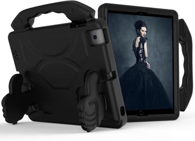 kinderhoesje - Kindertablet hoesje - Kids Case - Geschikt voor Apple iPad Mini 1/2/3/4/5 - zwart