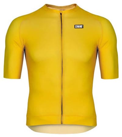 226ers Color Block Korte Mouw Wielertrui Geel L Man