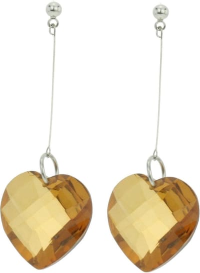 Behave - Oorhangers met hartvormige steen - Tijdloze avondstijl