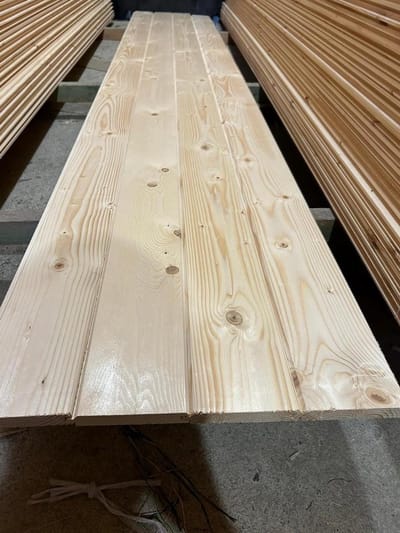 Dakrand Profielplanken - Gevelhout Faseplanken - Huis Afwerken - Onbehandeld Sparrenhout - 20 mm x 128 cm - Bruin