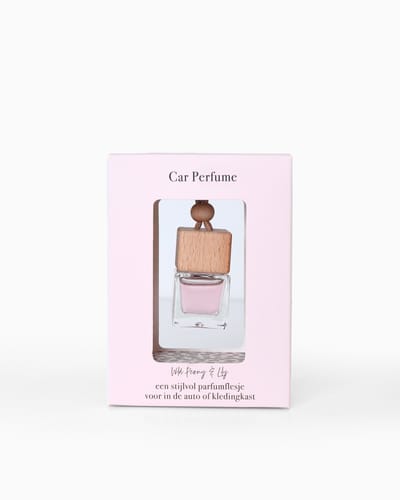 Autoparfum Pink Leopard | Geurflesje Roze Luipaard | Wild Peony & Lily | Stationery & Gift