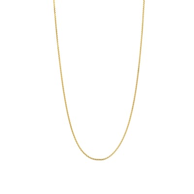 TI SENTO Dames Ketting - 925 zilver - Zilver geel verguld - Maat 55 - 34083SY